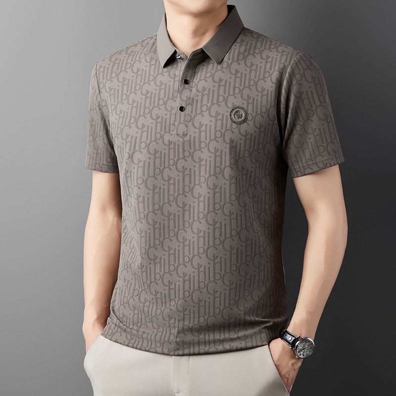 🔥Cool Promotions-50% OFF🌬️Men's Breathable Ice Silk Cooling Lapel T-shirt