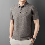 🔥Cool Promotions-50% OFF🌬️Men's Breathable Ice Silk Cooling Lapel T-shirt