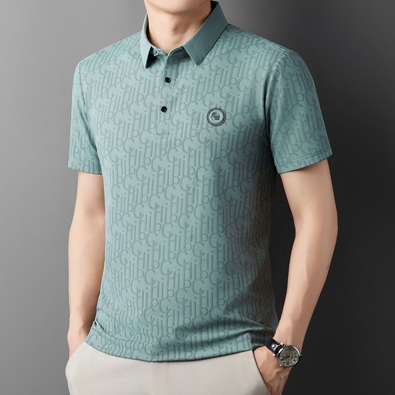 🔥Cool Promotions-50% OFF🌬️Men's Breathable Ice Silk Cooling Lapel T-shirt