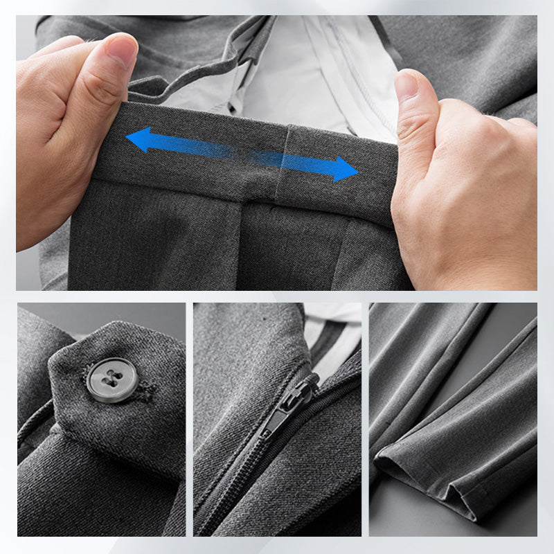 🔥2025 Autumn Hot Sale🎉Business Casual Dress Pants with Adjusting Elastic Band