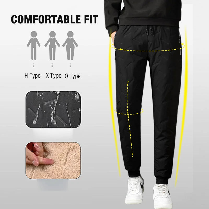 Unisex Fleece-Lined Cold-Weather Casual Pants