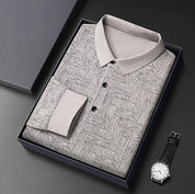 ✨New Arrival✨Men’s Elegant Casual 3-button Lapel Collar Long-sleeve T-shirt