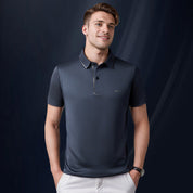 ✨2025 New Arrivals✨Men's Ice Silk Business Casual Lapel Shirt👚