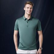 ✨2025 New Arrivals✨Men's Ice Silk Business Casual Lapel Shirt👚