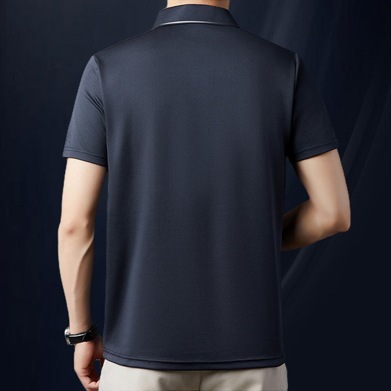 ✨2025 New Arrivals✨Men's Ice Silk Business Casual Lapel Shirt👚