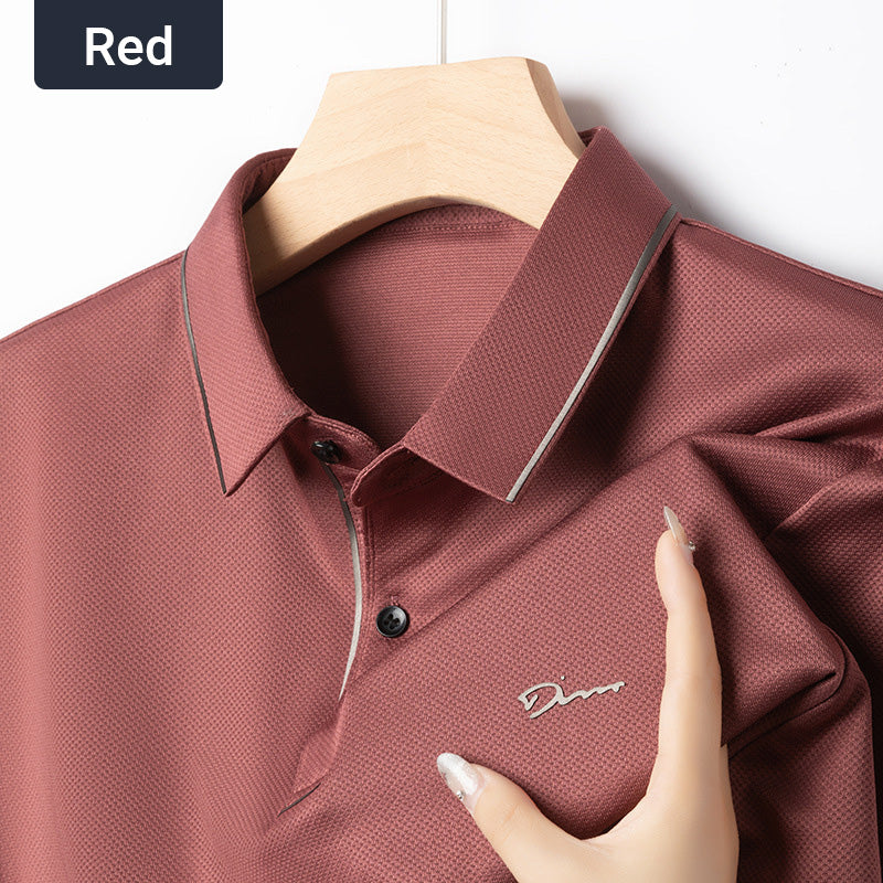 ✨2025 New Arrivals✨Men's Ice Silk Business Casual Lapel Shirt👚