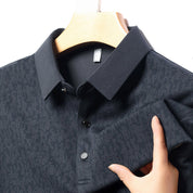 🔥HOT SALE 50%OFF🔥Fliwos Men's Business Casual Lapel Long Sleeve T-Shirt