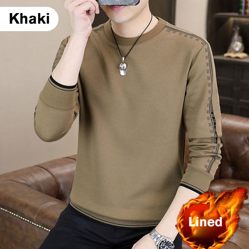 Men’s Warm Lined Crewneck Sweatshirt