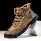 💥The Ultimate Versatile Footwear: Men‘s Hand-Stitched Boots with Supportive Flat Sole & Effortless Style
