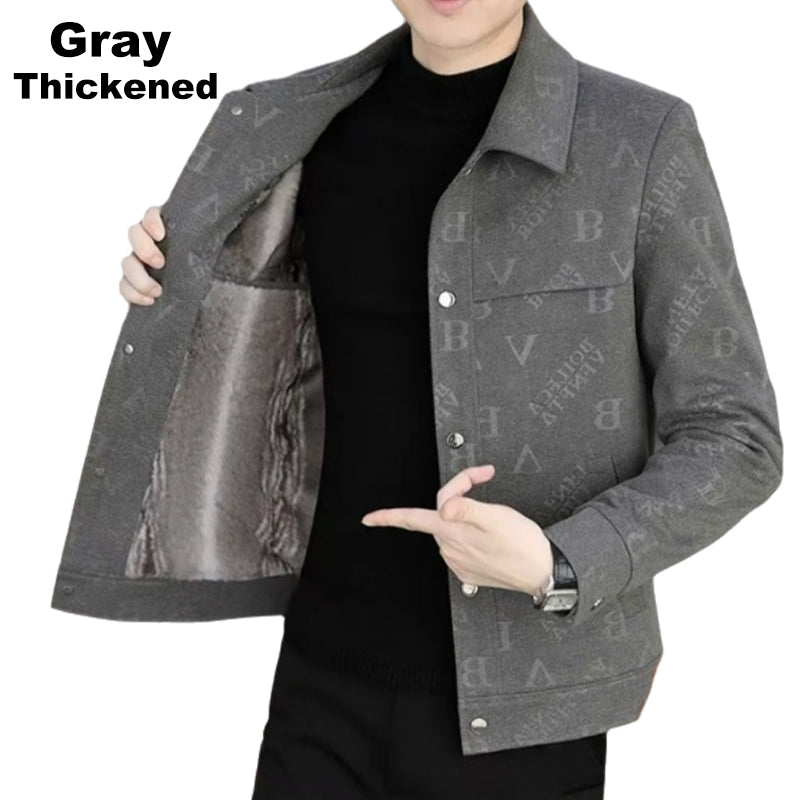 ✨New Arrival✨Men's Warm and Comfortable Lapel Wool Jacket