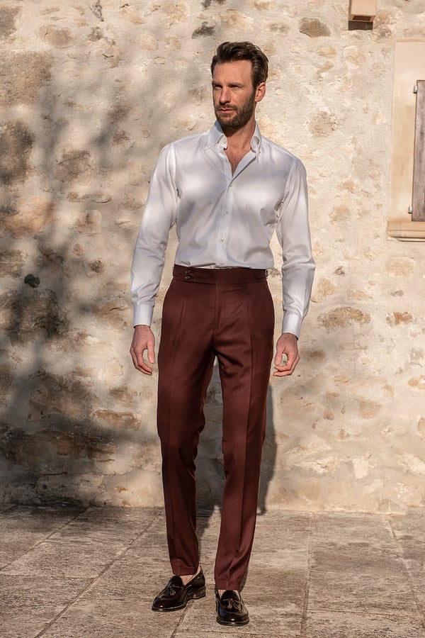 🔥2025 HOT SALE🔥✨Fliwos Men's Solid Color Straight Casual Trousers