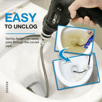 🔥HOT SALE🔥Electric Drain Dredging Spring - Professional Auger Cable for Unclogging Sinks, Bathtubs & Sewer Pipes