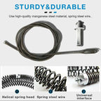 🔥HOT SALE🔥Electric Drain Dredging Spring - Professional Auger Cable for Unclogging Sinks, Bathtubs & Sewer Pipes