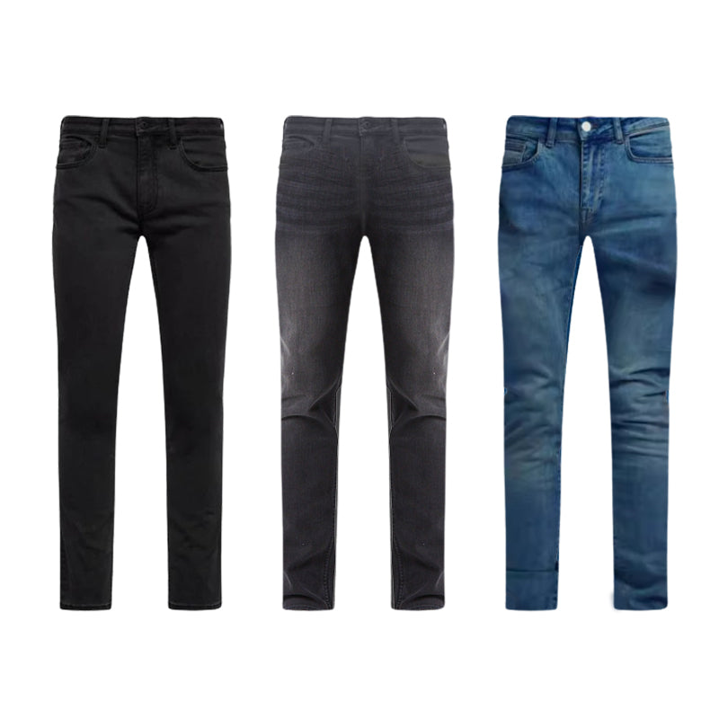 Men's Multicolor Slim Fit Stretch Jeans