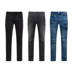 Men's Multicolor Slim Fit Stretch Jeans