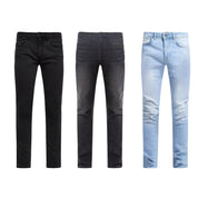 Men's Multicolor Slim Fit Stretch Jeans