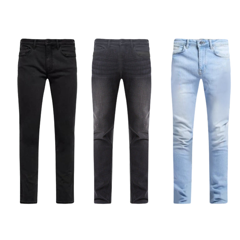 Men's Multicolor Slim Fit Stretch Jeans
