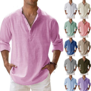 🔥2025 NEW SALES🔥Men's linen casual long-sleeved shirt