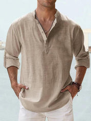 🔥2025 NEW SALES🔥Men's linen casual long-sleeved shirt