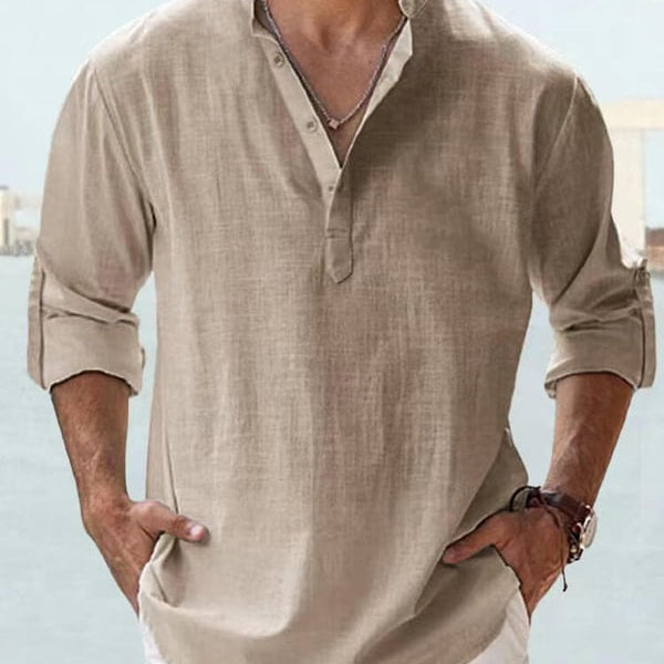 🔥2025 NEW SALES🔥Men's linen casual long-sleeved shirt