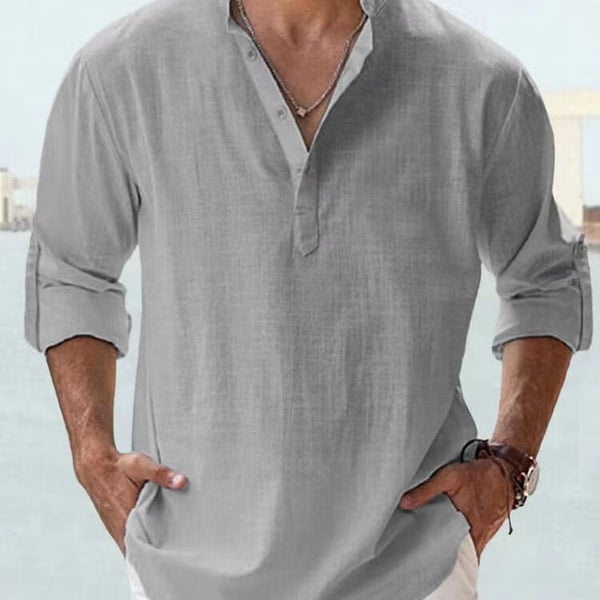 🔥2025 NEW SALES🔥Men's linen casual long-sleeved shirt