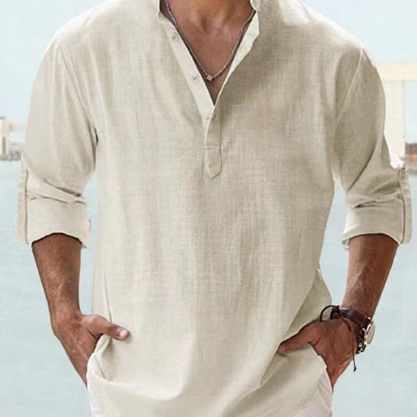 🔥2025 NEW SALES🔥Men's linen casual long-sleeved shirt