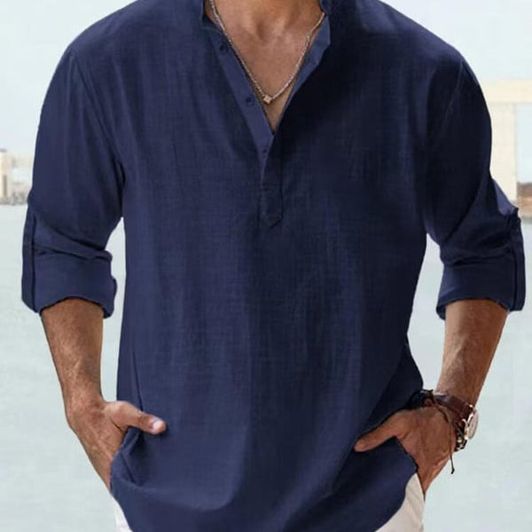 🔥2025 NEW SALES🔥Men's linen casual long-sleeved shirt
