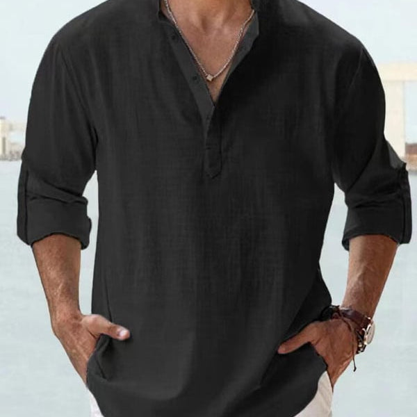 🔥2025 NEW SALES🔥Men's linen casual long-sleeved shirt