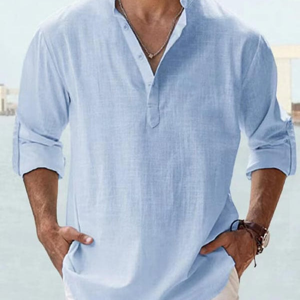 🔥2025 NEW SALES🔥Men's linen casual long-sleeved shirt