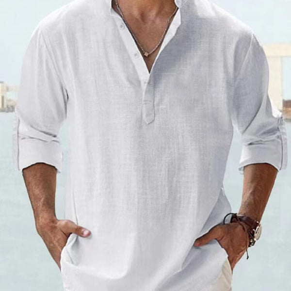 🔥2025 NEW SALES🔥Men's linen casual long-sleeved shirt