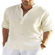 🔥2025 NEW SALES🔥Men's linen casual long-sleeved shirt