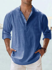 🔥2025 NEW SALES🔥Men's linen casual long-sleeved shirt