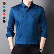🔥2025 NEW-60% OFF🎍Men's Bamboo Print Casual Business Shirt👔
