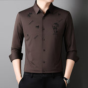 🔥2025 NEW-60% OFF🎍Men's Bamboo Print Casual Business Shirt👔
