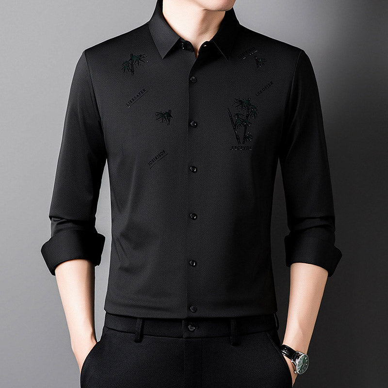 🔥2025 NEW-60% OFF🎍Men's Bamboo Print Casual Business Shirt👔