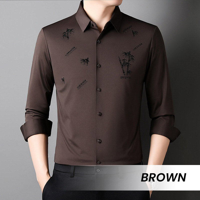 🔥2025 NEW-60% OFF🎍Men's Bamboo Print Casual Business Shirt👔