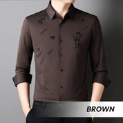 🔥2025 NEW-60% OFF🎍Men's Bamboo Print Casual Business Shirt👔