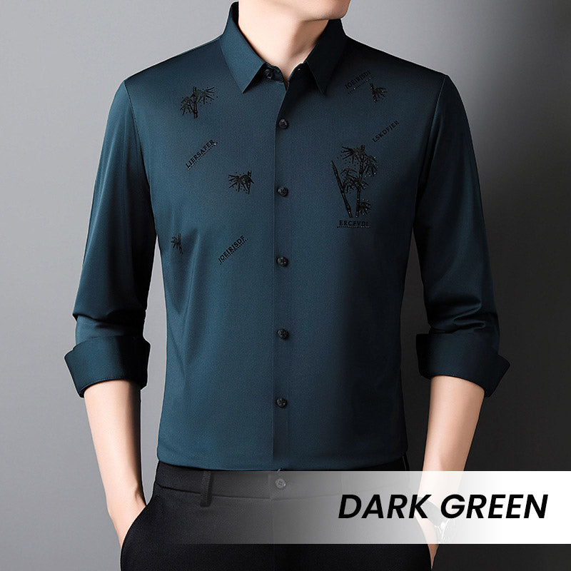 🔥2025 NEW-60% OFF🎍Men's Bamboo Print Casual Business Shirt👔