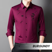 🔥2025 NEW-60% OFF🎍Men's Bamboo Print Casual Business Shirt👔