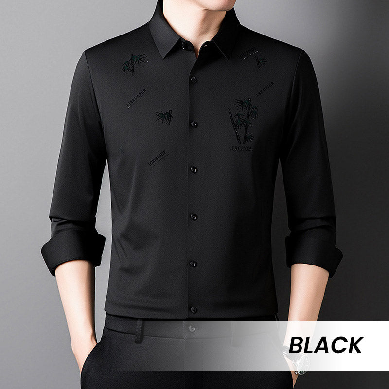 🔥2025 NEW-60% OFF🎍Men's Bamboo Print Casual Business Shirt👔