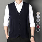 Men's Cozy Button Down Knitted Vest