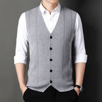 Men's Cozy Button Down Knitted Vest