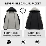 💥BIG SALE💥✨Men's Reversible Jacket with Removable Hood