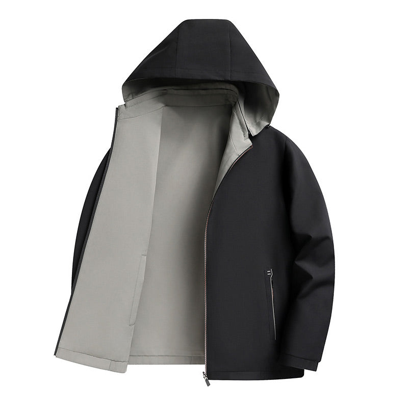 💥BIG SALE💥✨Men's Reversible Jacket with Removable Hood