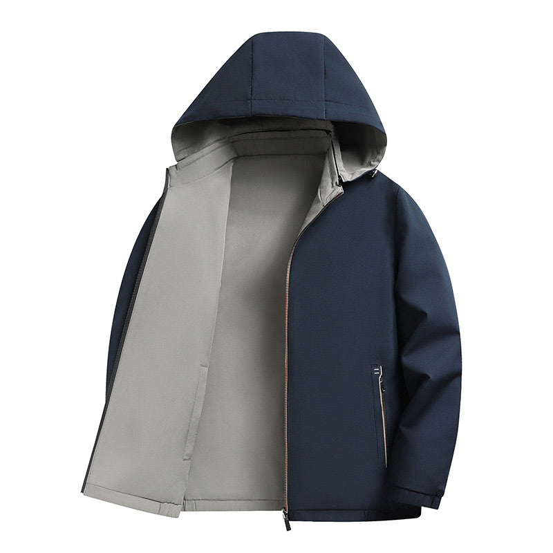 💥BIG SALE💥✨Men's Reversible Jacket with Removable Hood