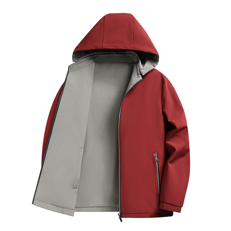 💥BIG SALE💥✨Men's Reversible Jacket with Removable Hood