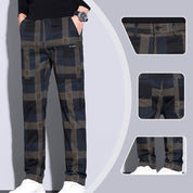 🌟Men's Multi-Pocket Plaid Casual Pants👖