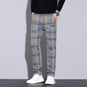 🌟Men's Multi-Pocket Plaid Casual Pants👖
