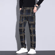 🌟Men's Multi-Pocket Plaid Casual Pants👖