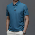 🎁👔 50% OFF NOW! Men's Ice Silk Cuffs and Chest Dual Graphic Short Sleeve🔥🔥